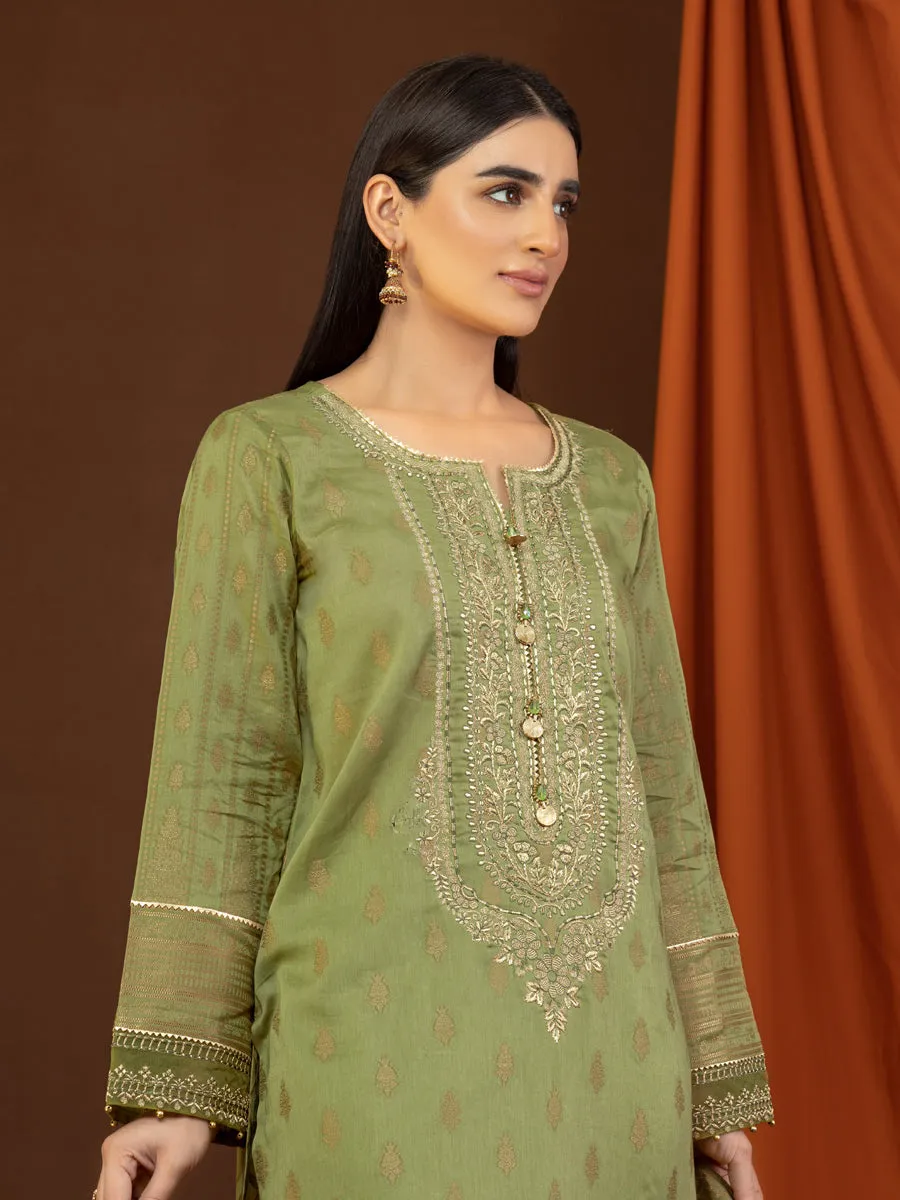 ACE Galleria Guzel Embroidered Jacquard 3Pc Suit A-WU3PS22-234