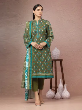 ACE Galleria Merak Khaddar Unstitched Printed 3Pc Suit A-WU3PWK22-408