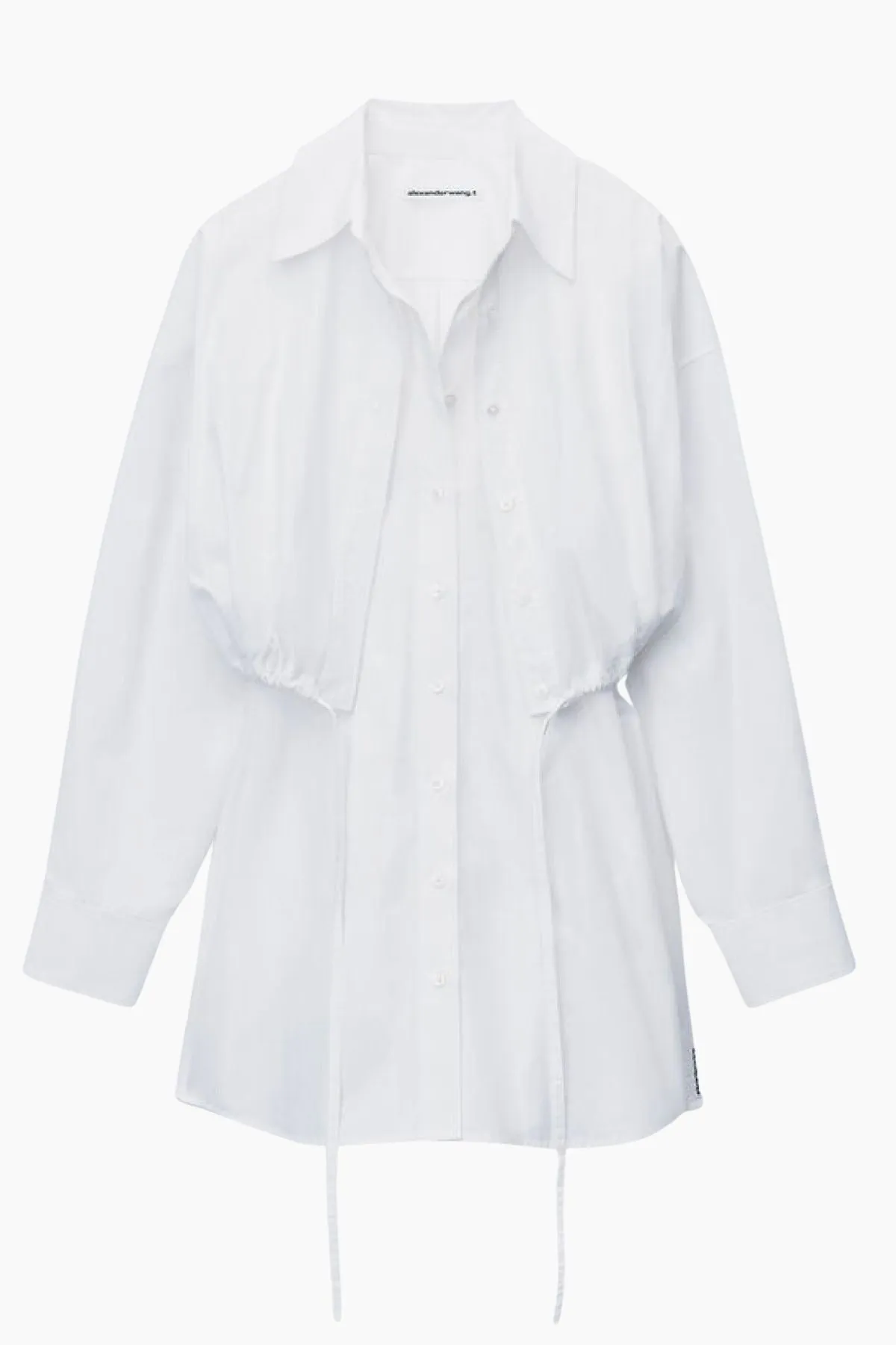 alexanderwang.t Double Layered Shirt Dress - White