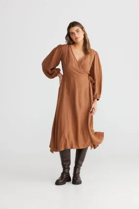 Amor Wrap Dress (Terracotta)