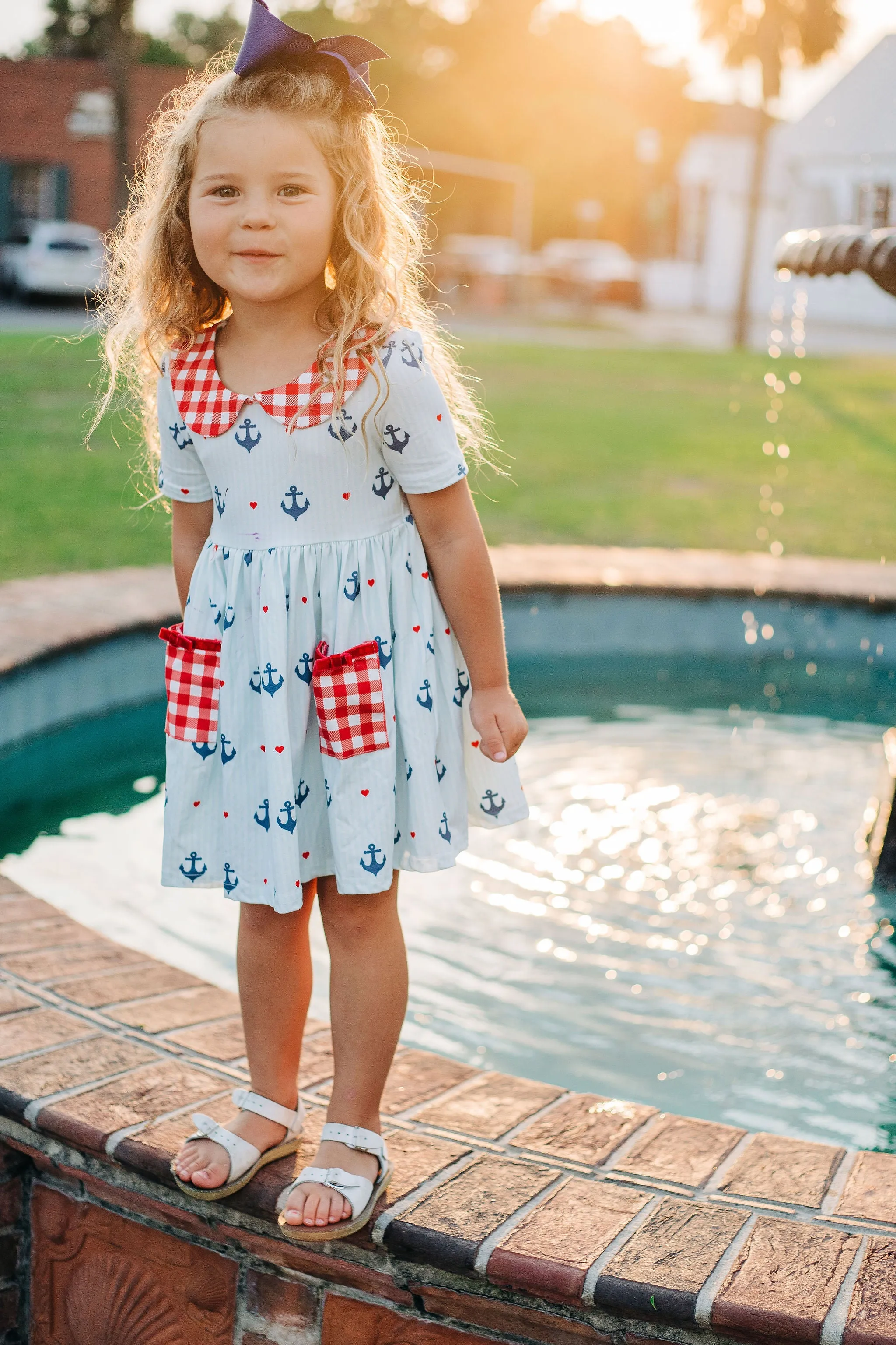 Anchors Twirl Dress