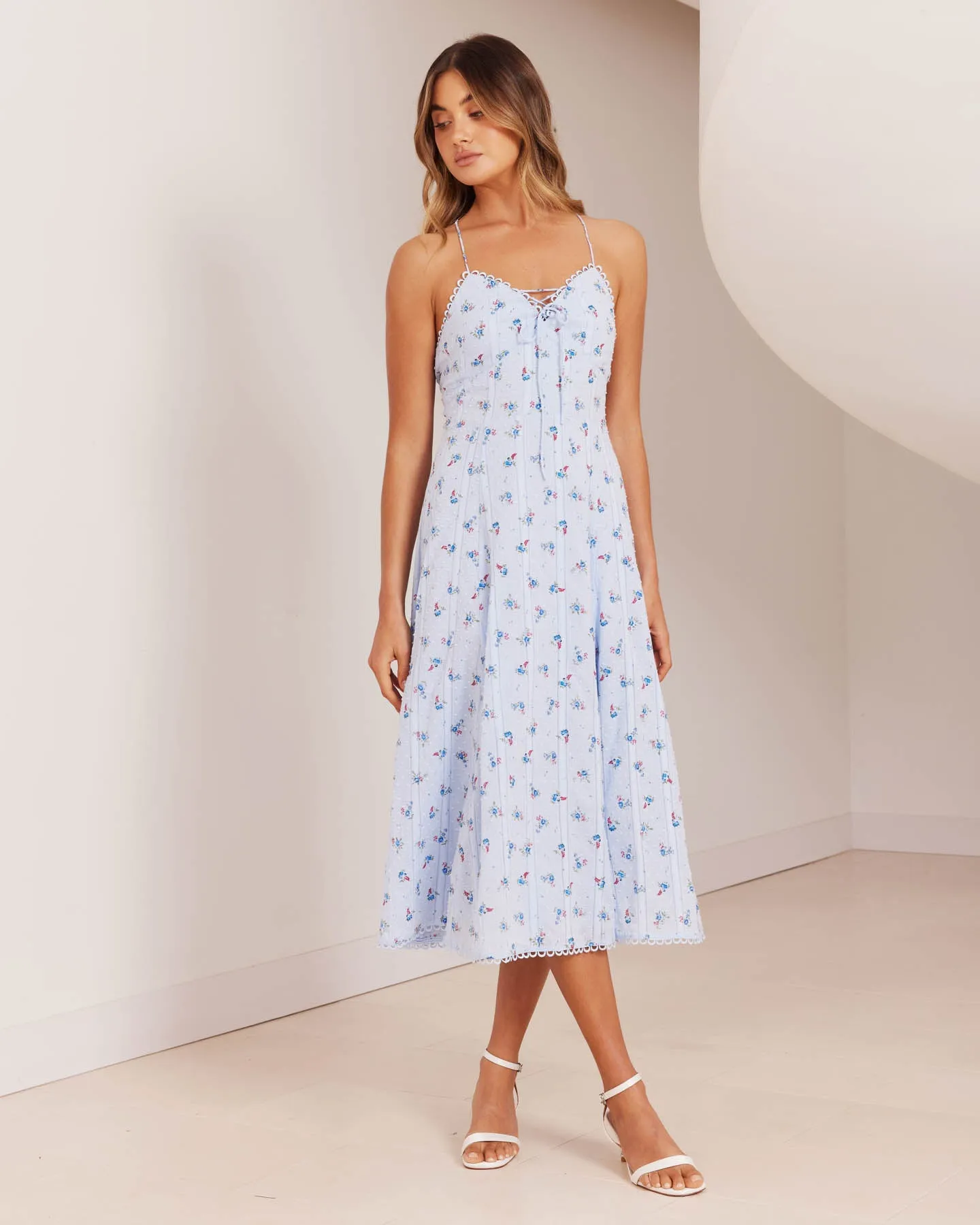 Aubrey Dress-Blue Floral