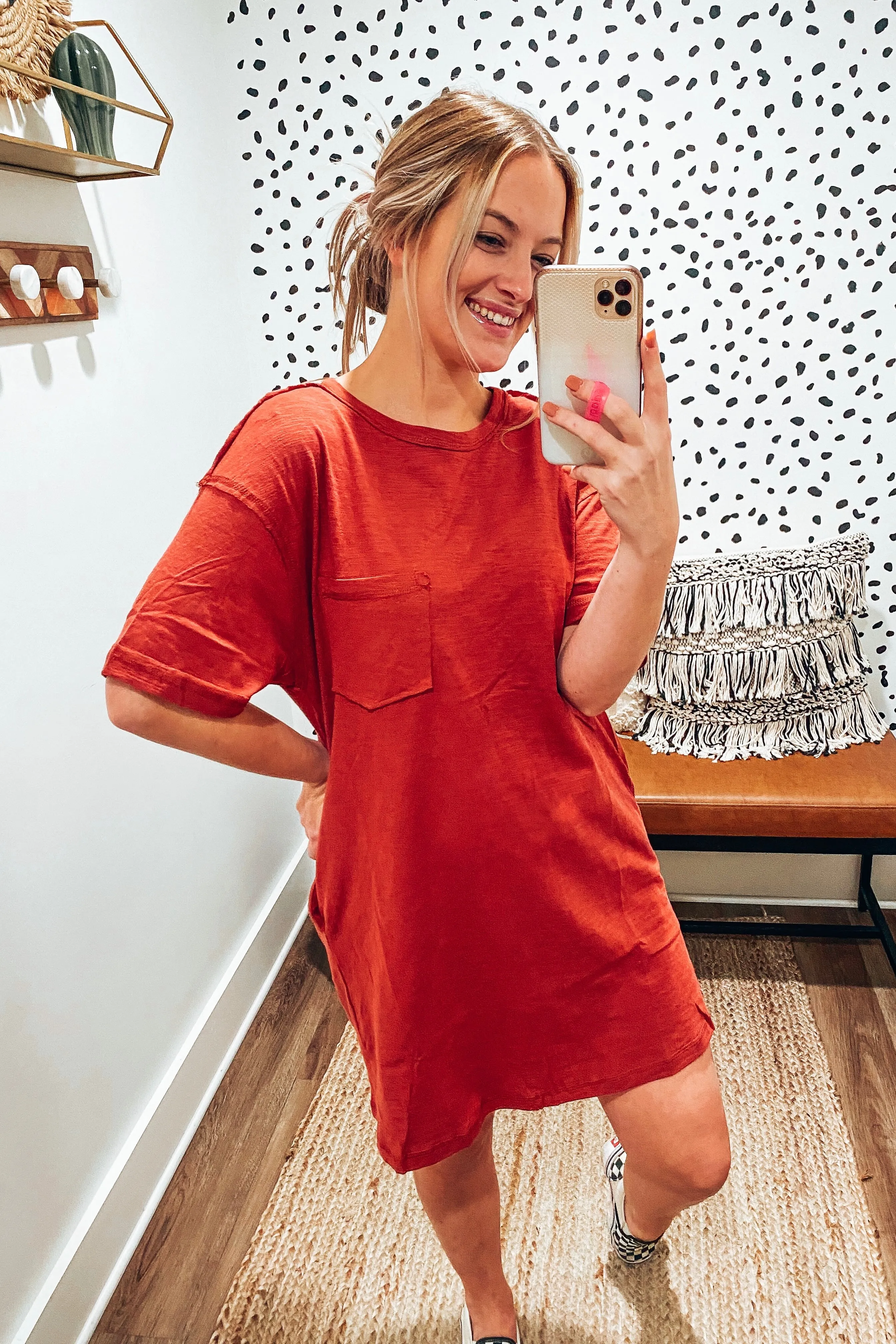 Baylor Basic Pocketed T-Shirt Dress | FINAL SALE