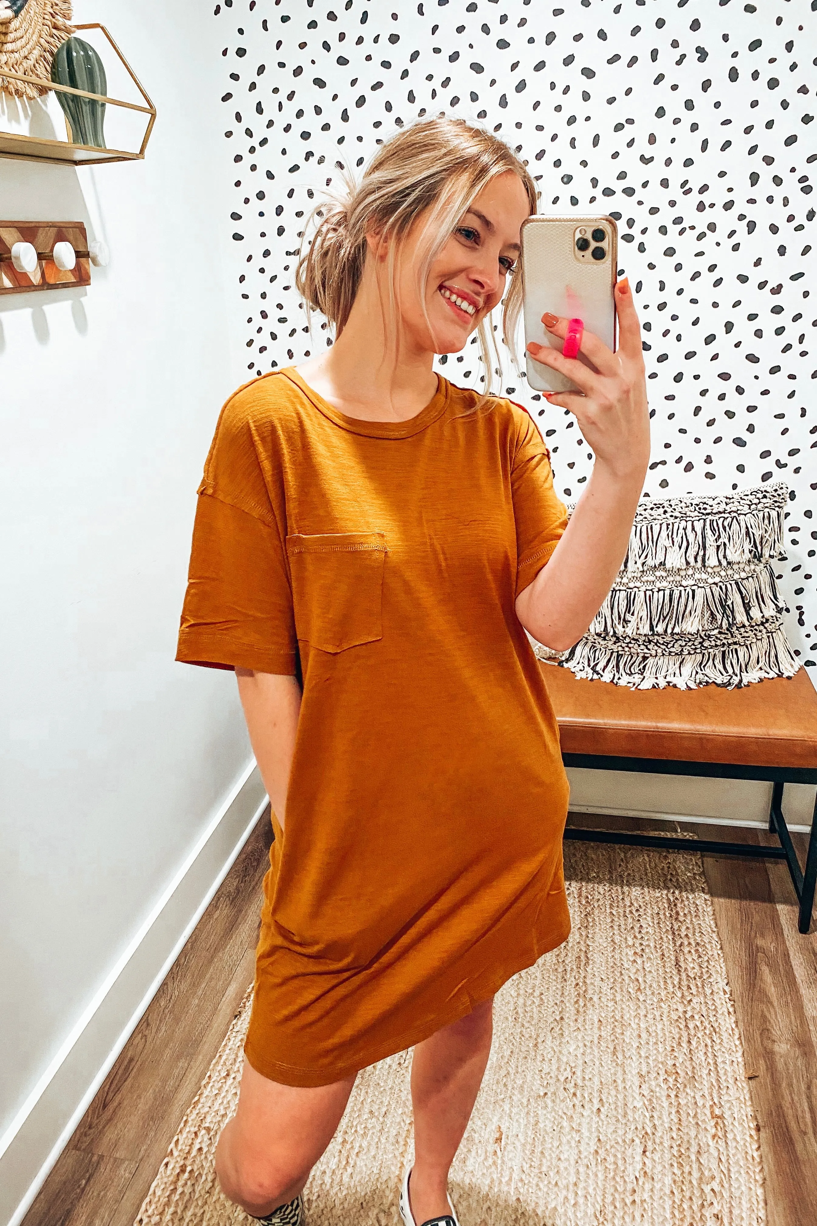 Baylor Basic Pocketed T-Shirt Dress | FINAL SALE