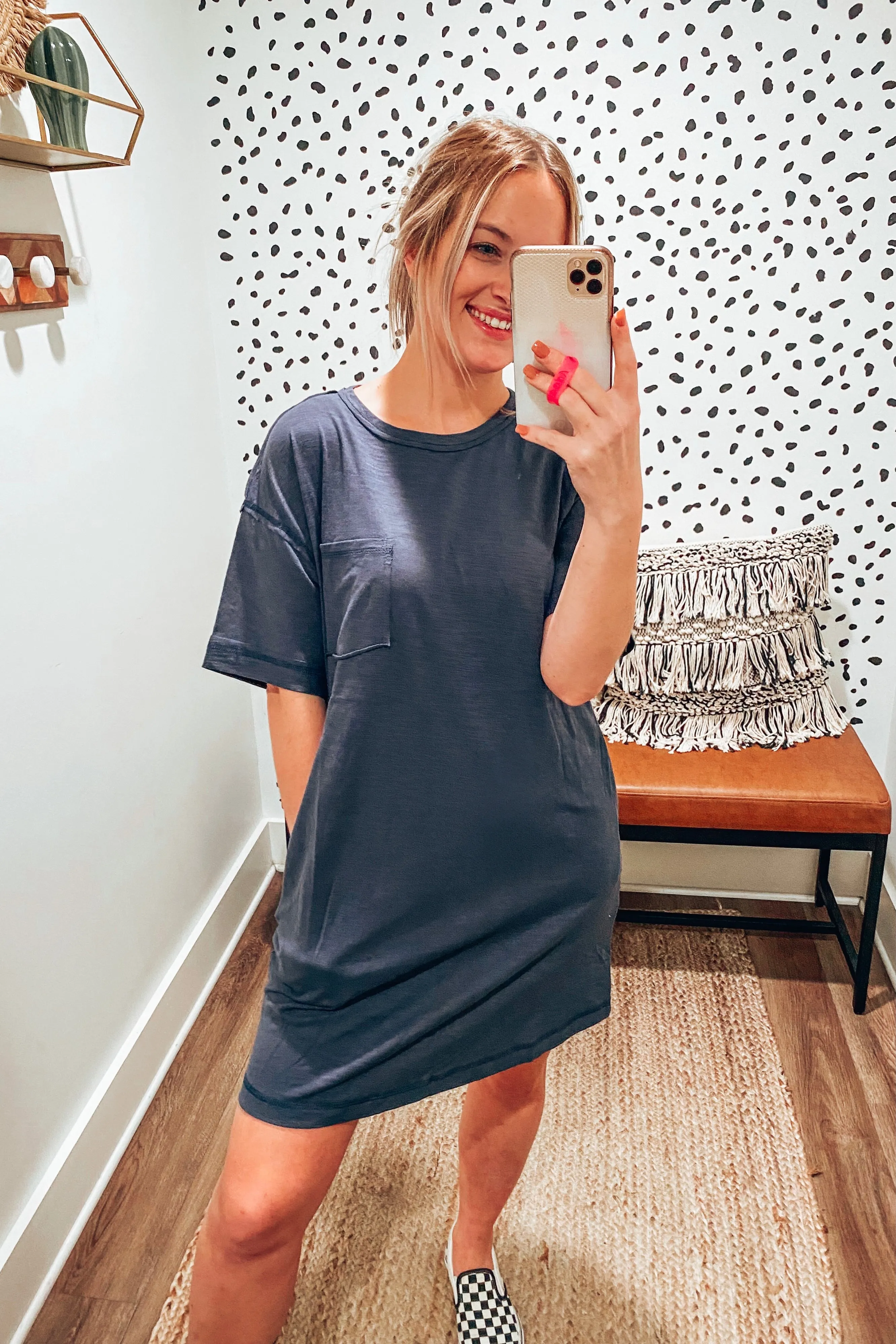 Baylor Basic Pocketed T-Shirt Dress | FINAL SALE