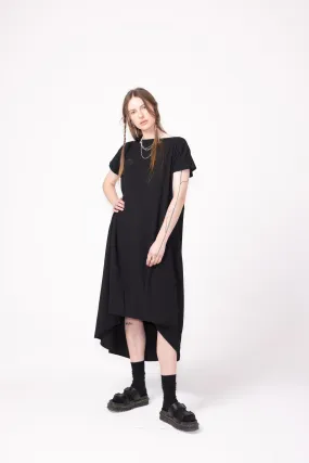 Bend Dress | Black Rib