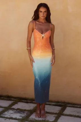 Benita Midi Dress - Ombre