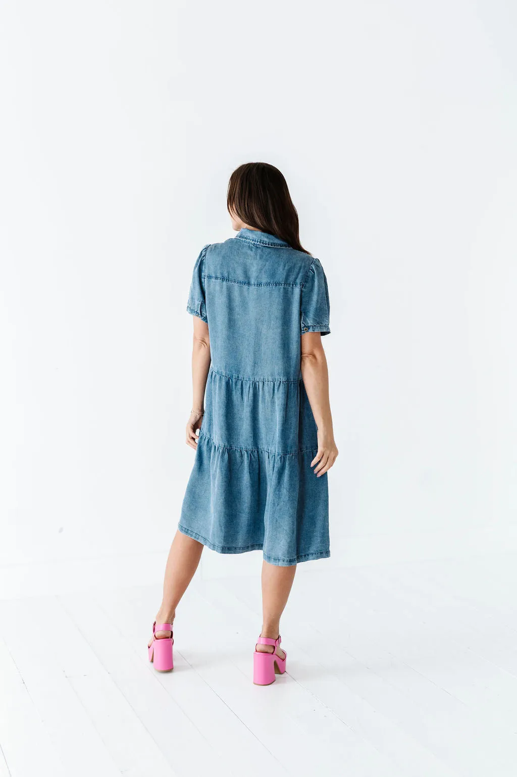 Bethany Collared Button Up Dress