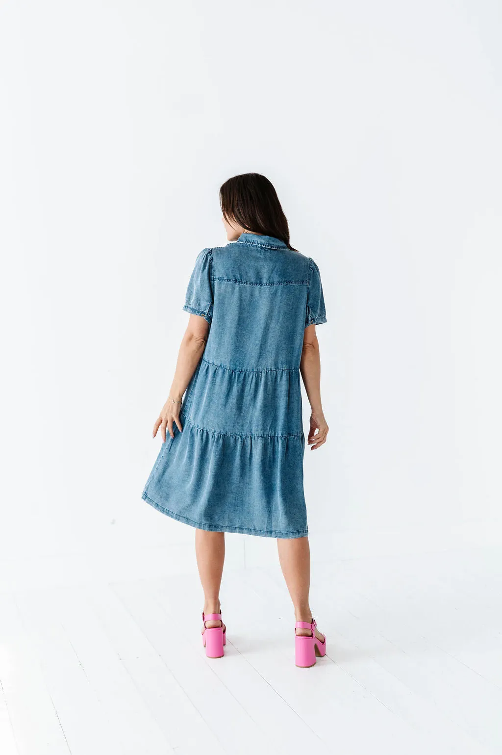 Bethany Collared Button Up Dress