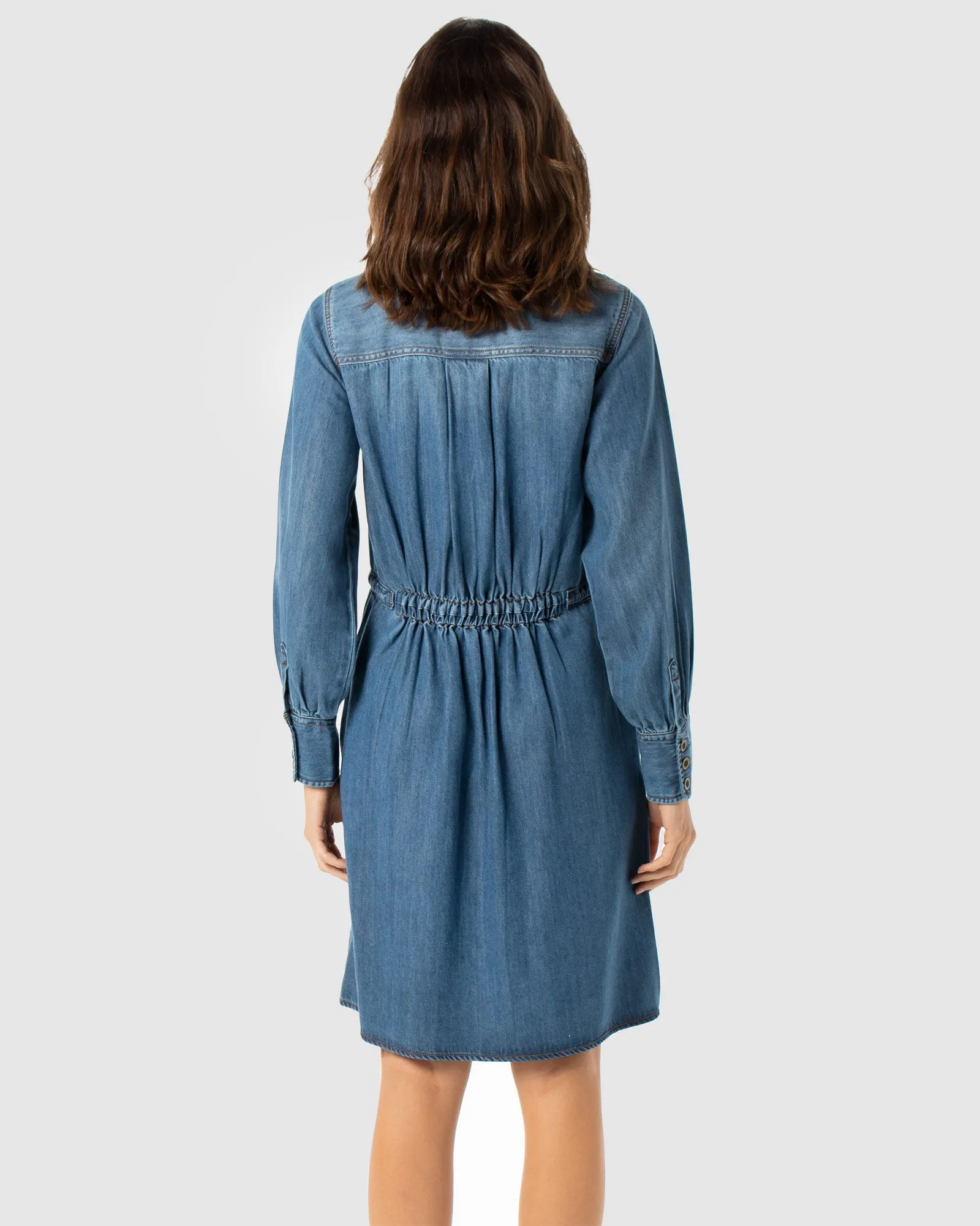 Brando Dress - Washed Denim