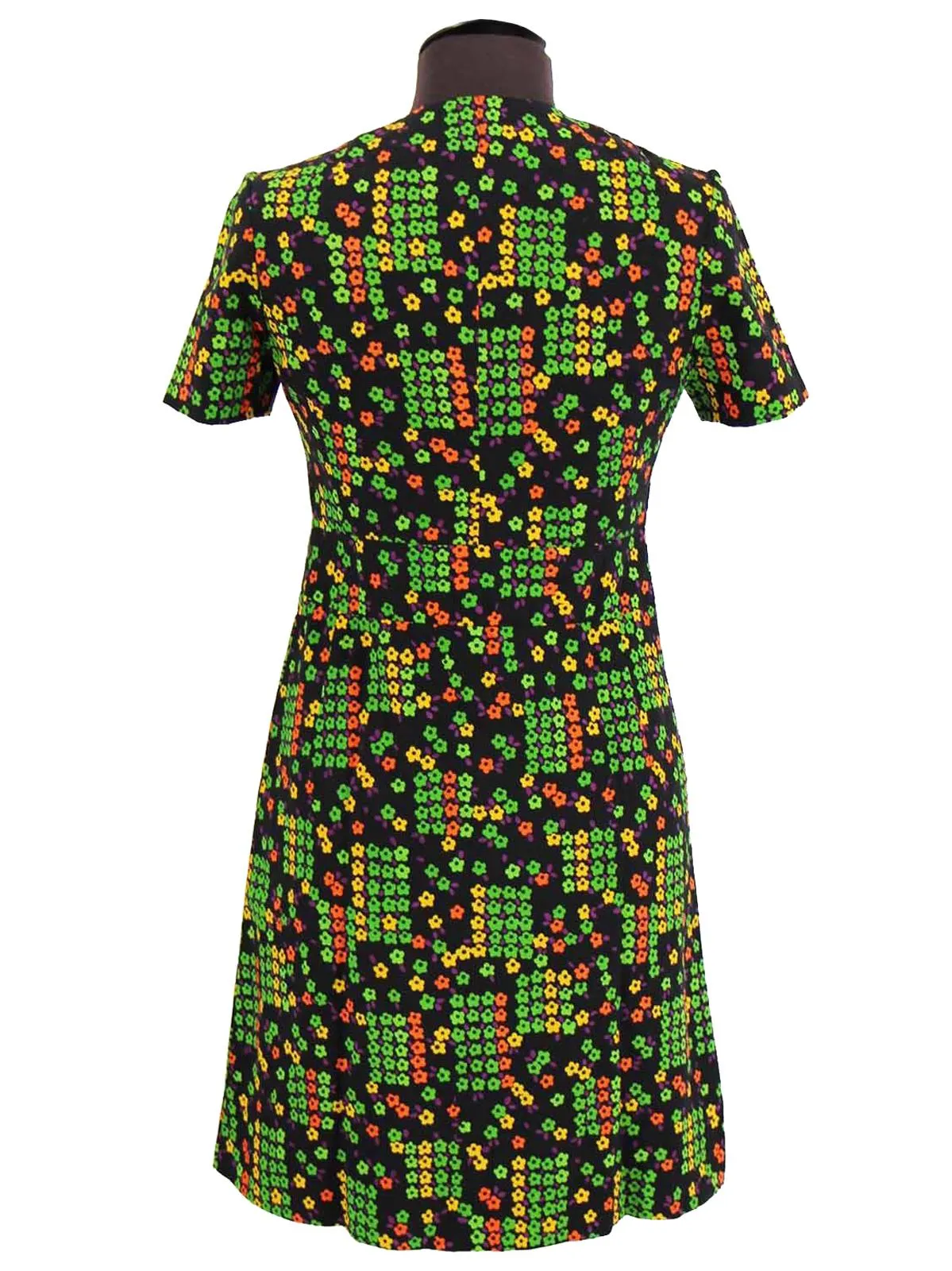 Bright Florals Vintage Sixties Shift Dress