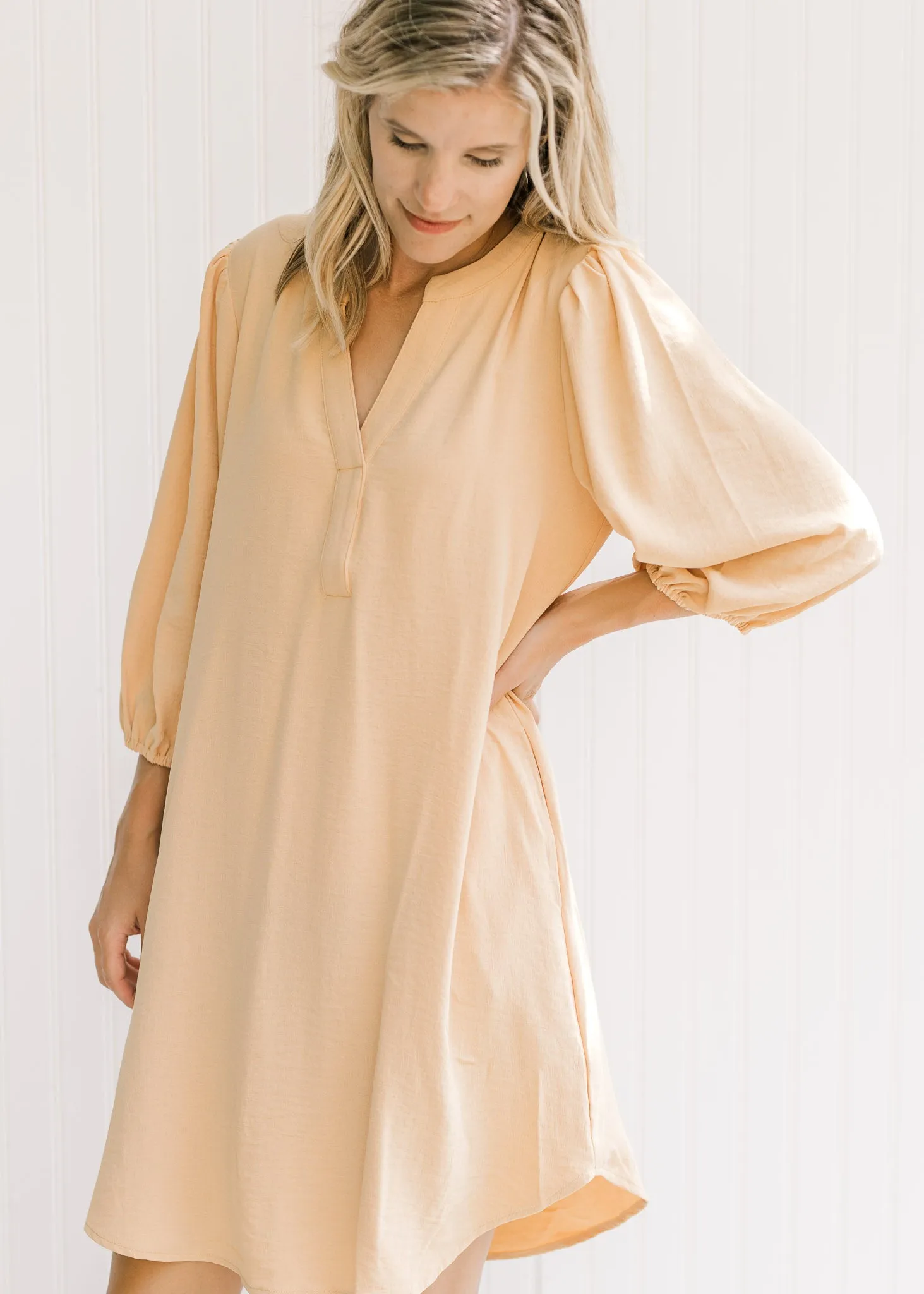 Buttery V-neck Dress