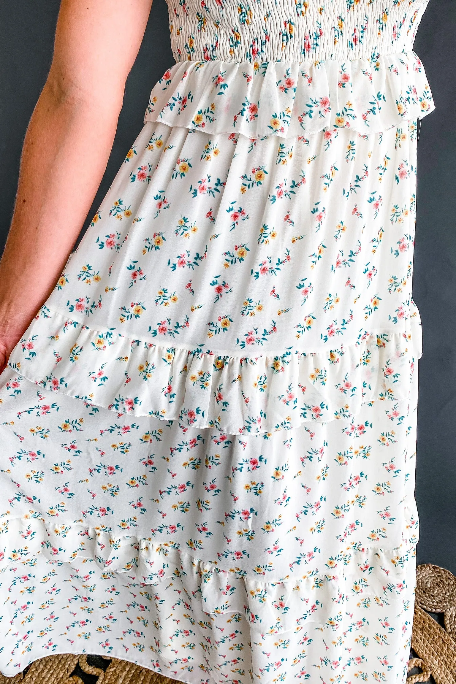 Colette Floral Smocked Ruffle Maxi | FINAL SALE