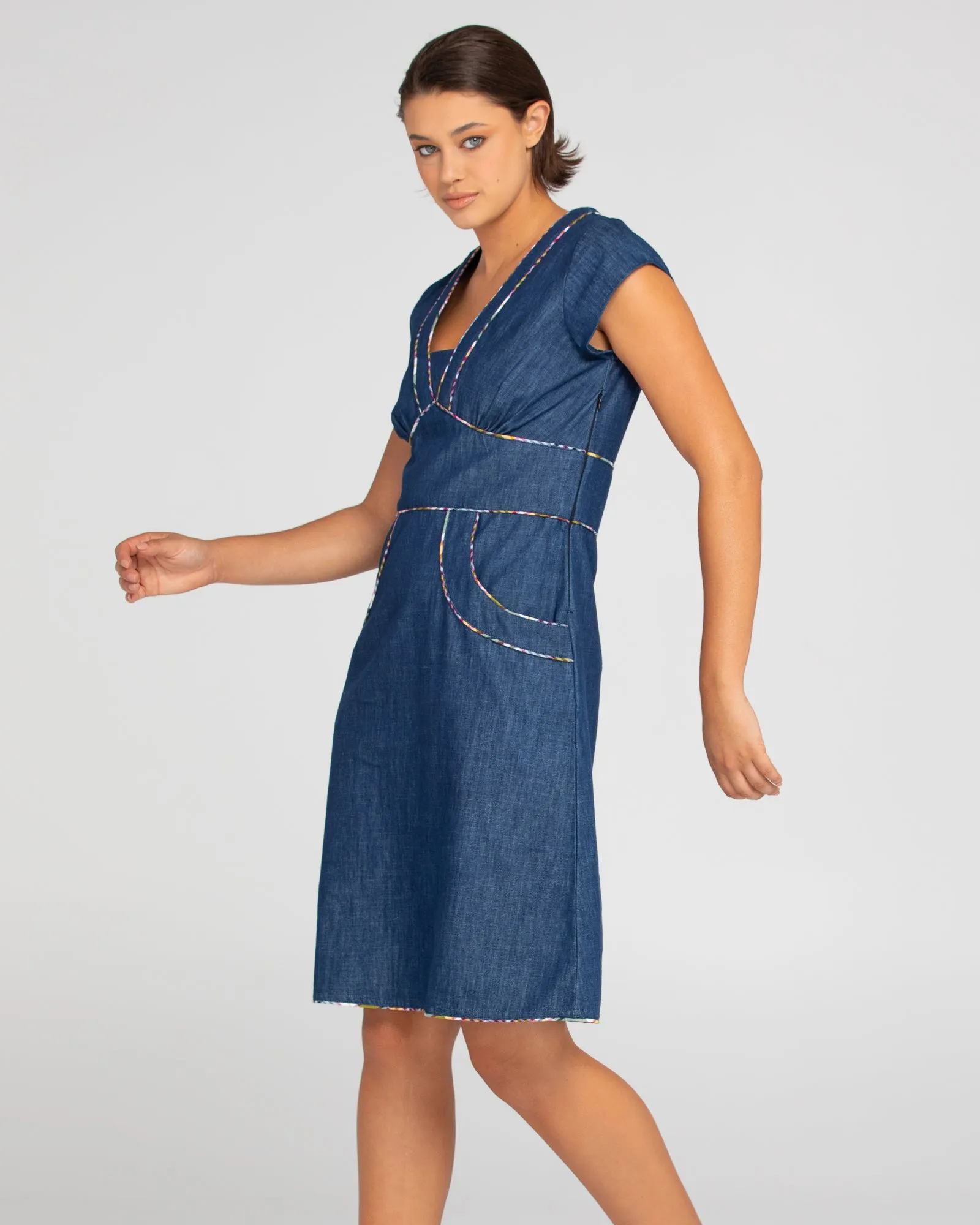 Daisy Dress - Dark Denim