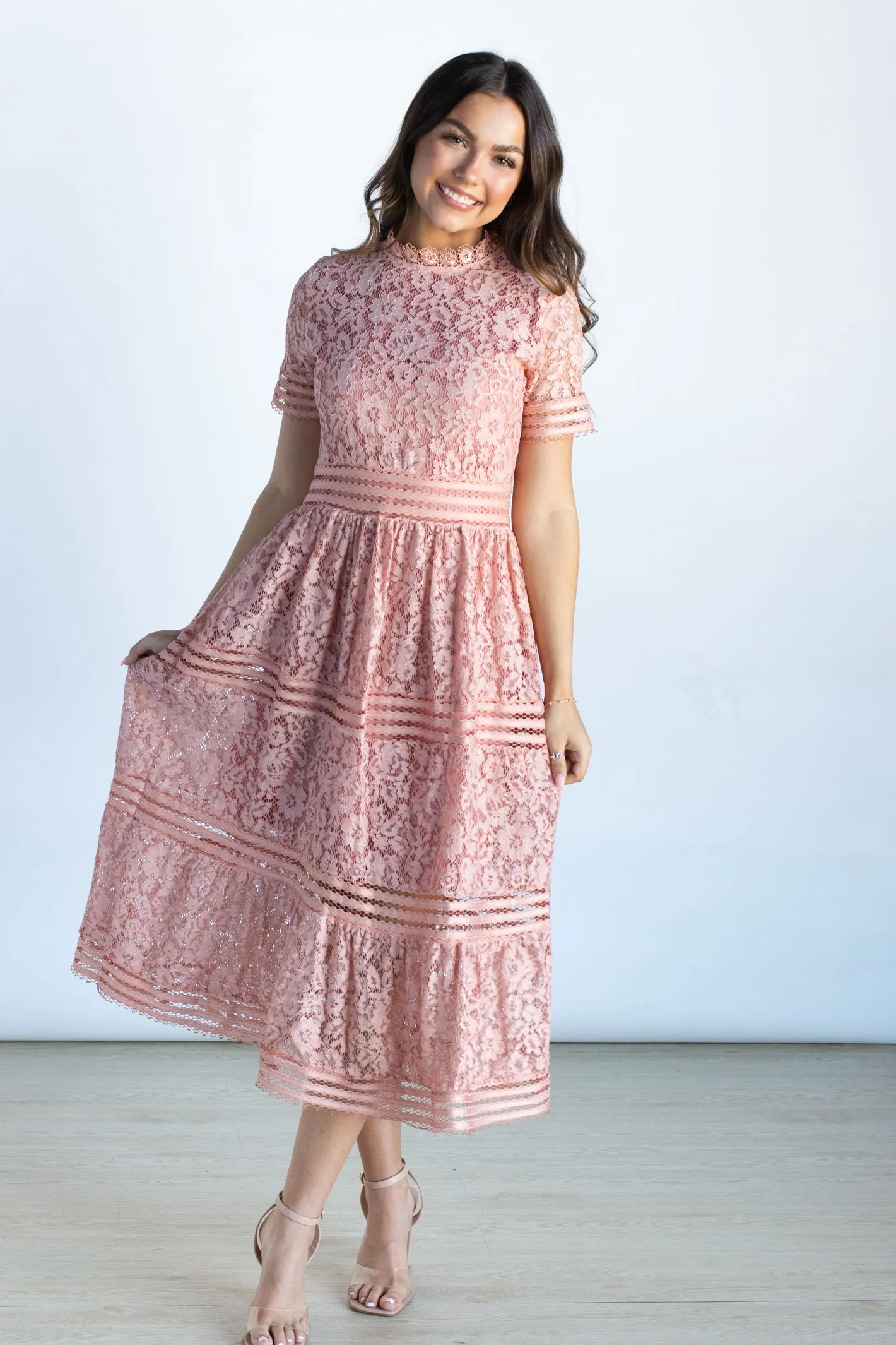 Darling Confidence Lace Midi Dress