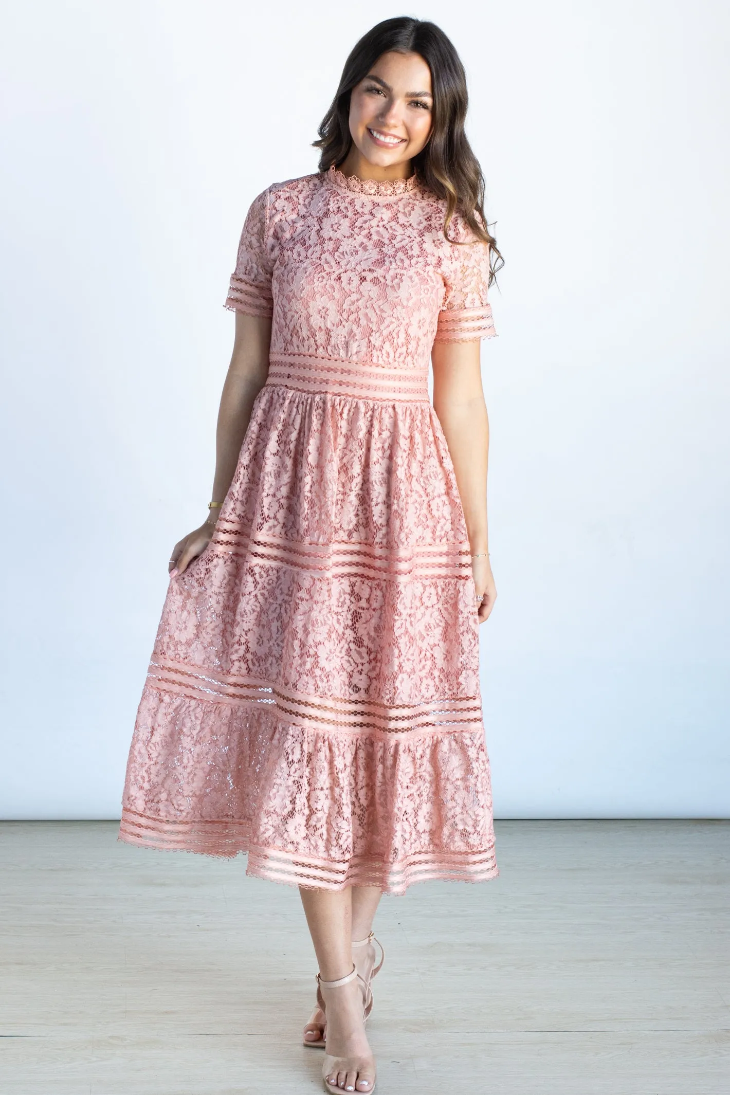 Darling Confidence Lace Midi Dress