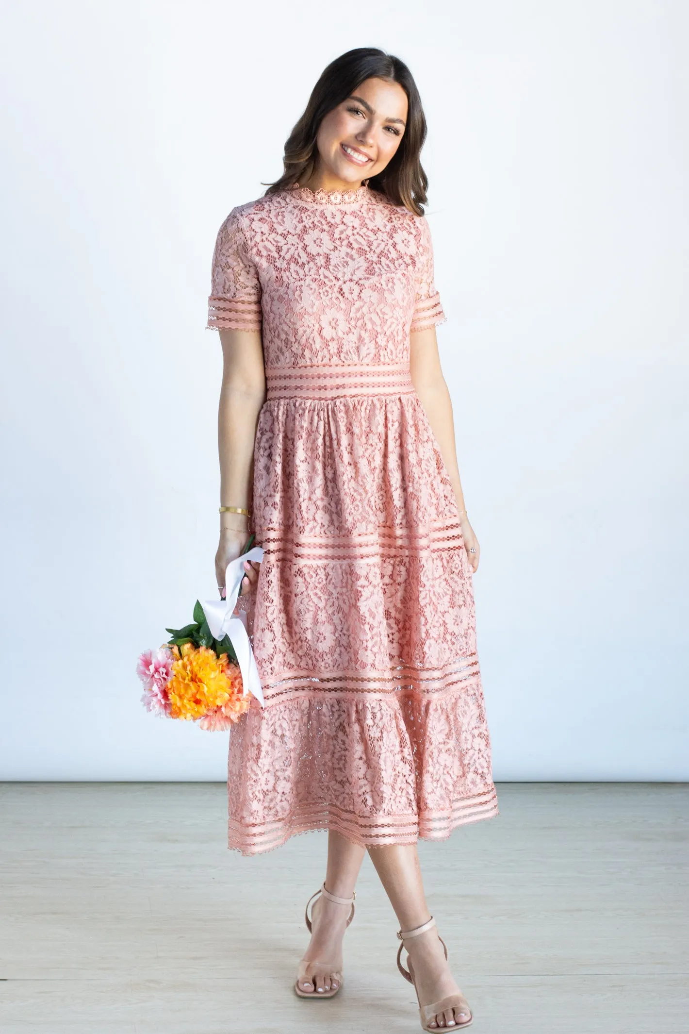 Darling Confidence Lace Midi Dress