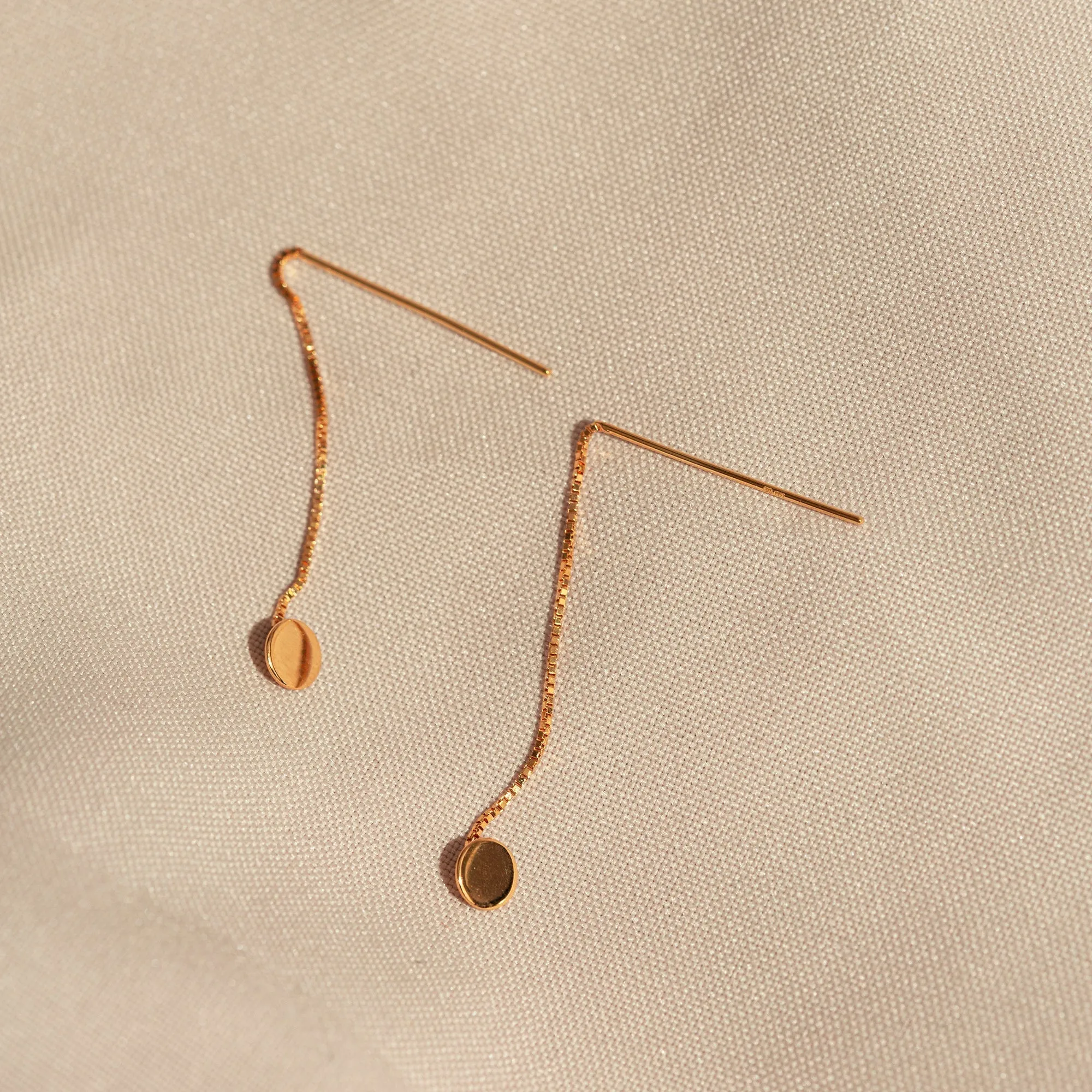 Earrings "Sky" 925 Silver (gold-coated)