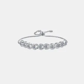 Explore More Collection - 1 Carat Moissanite 925 Sterling Silver Bracelet