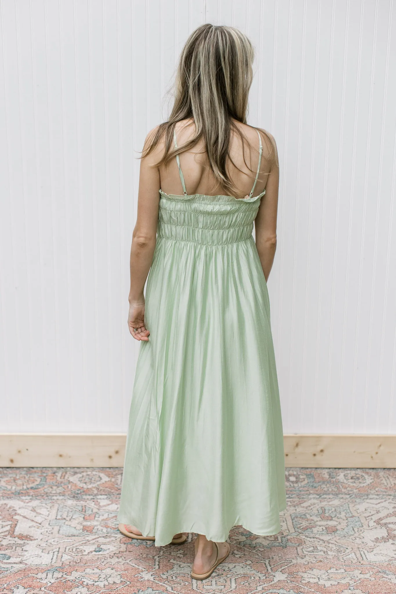 Flowing Pale Green Dress