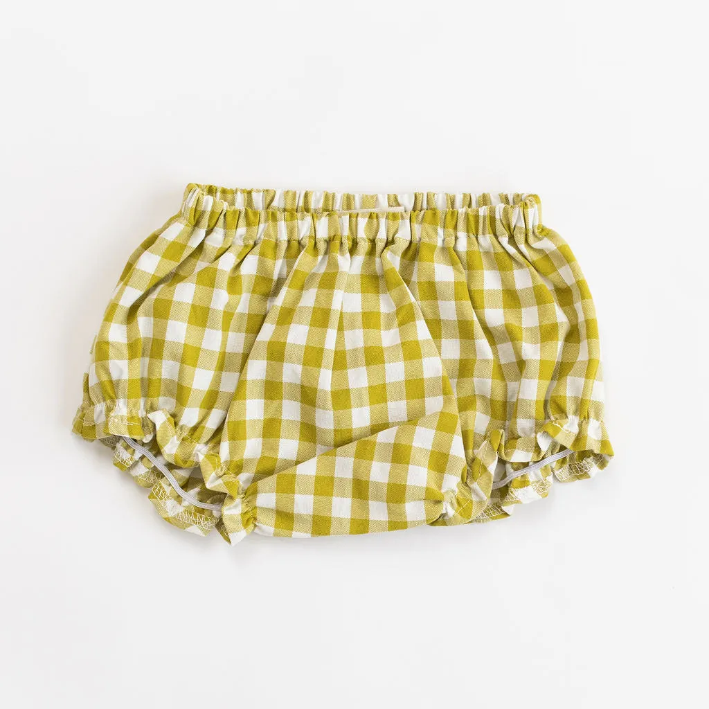 Flutter Bloomer in Citron Gingham