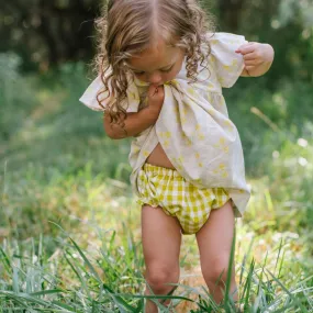 Flutter Bloomer in Citron Gingham