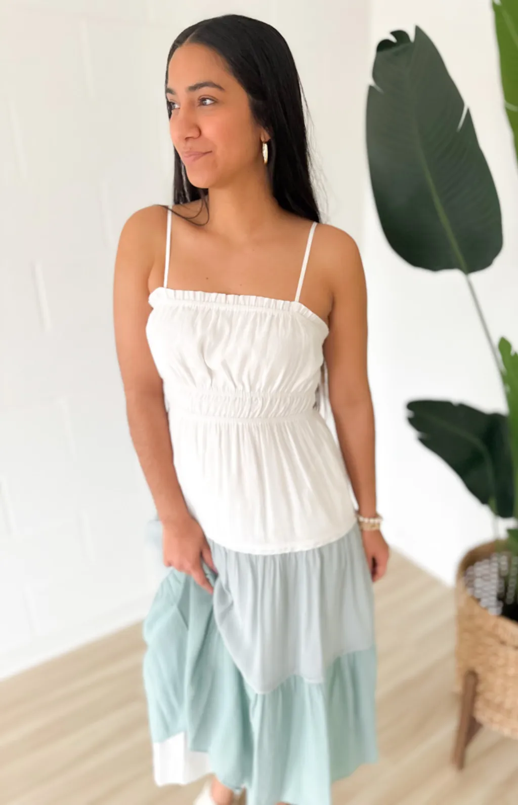 Gianna Tiered Midi Dress