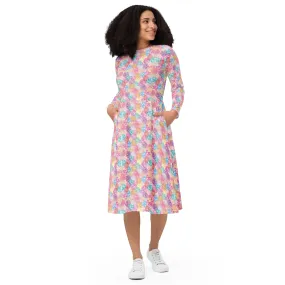 God's Louloudia long sleeve midi dress