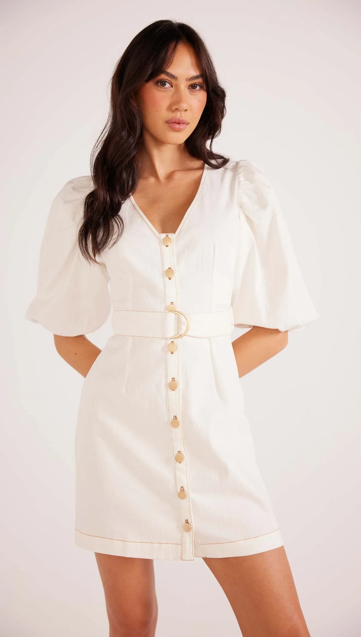 Hazel Puff Sleeve Mini Dress