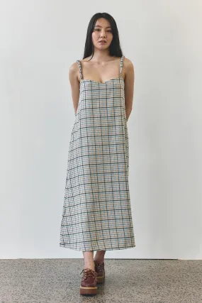 Heart Dress in Blue Plaid