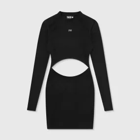 H.E.R. Ribbed Dress - Black