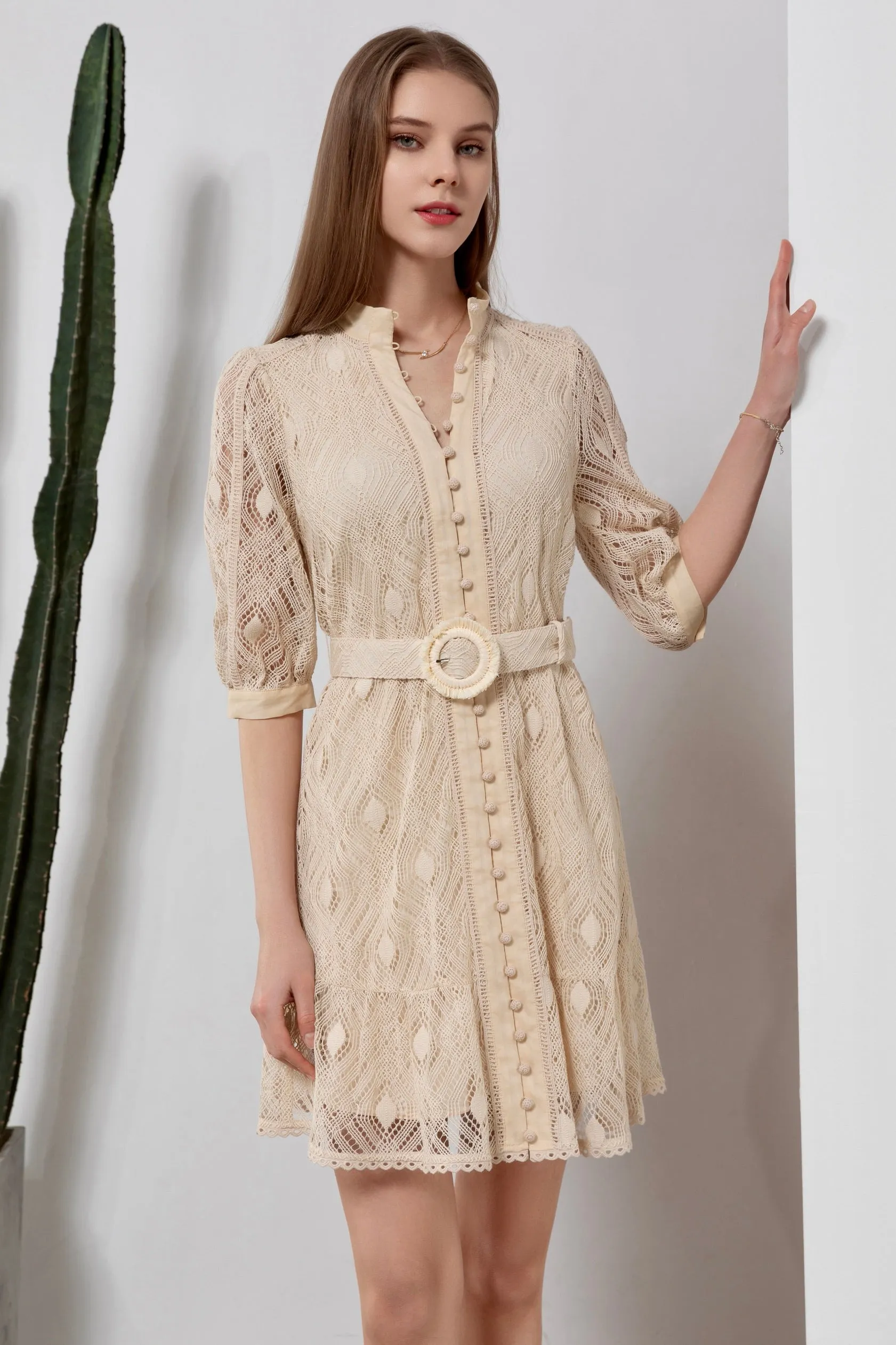 Isadore Mini Dress - Cream - GDS