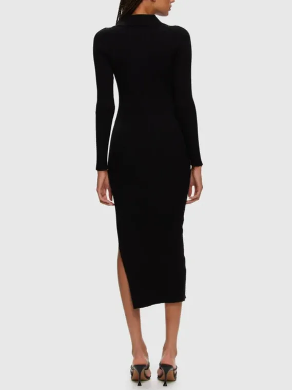 KUWALLA Long Sleeve Collared Dress