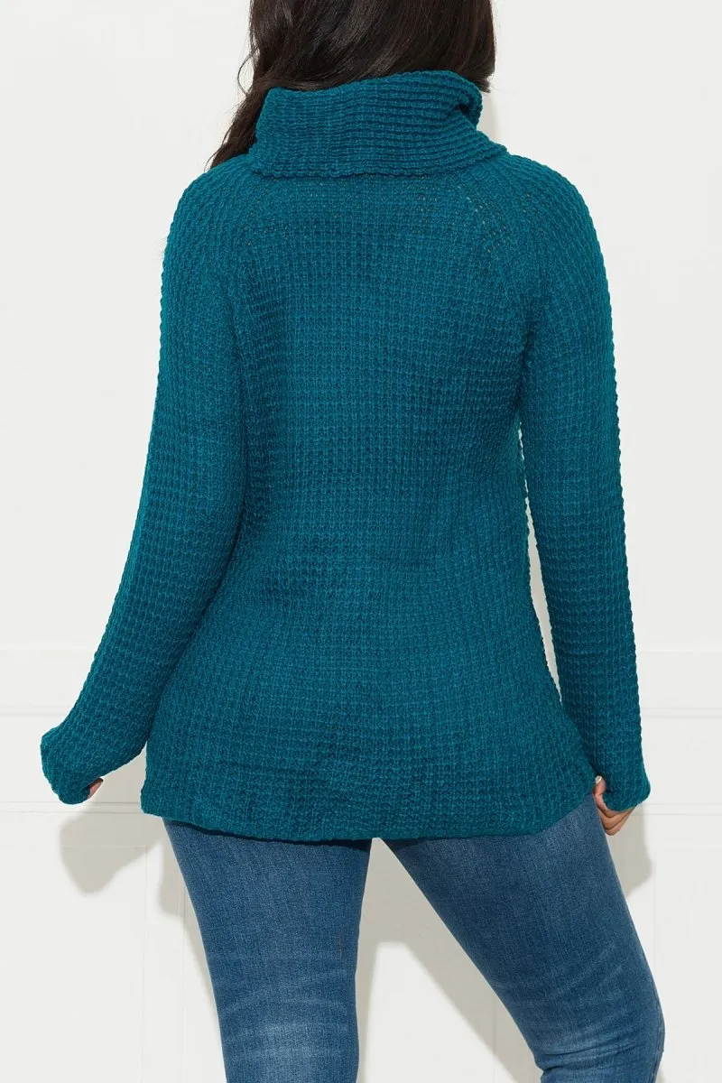 Last Chances Sweater Teal