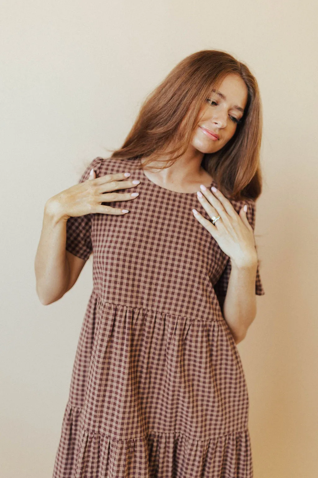 Lizzie Gingham Midi