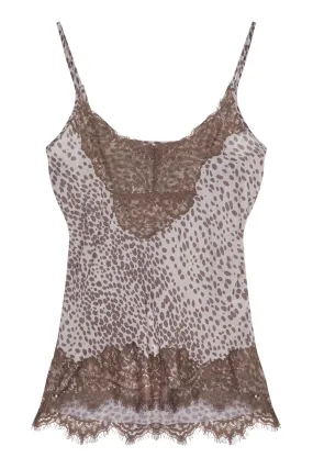 Lucy grey leopard print Camisole