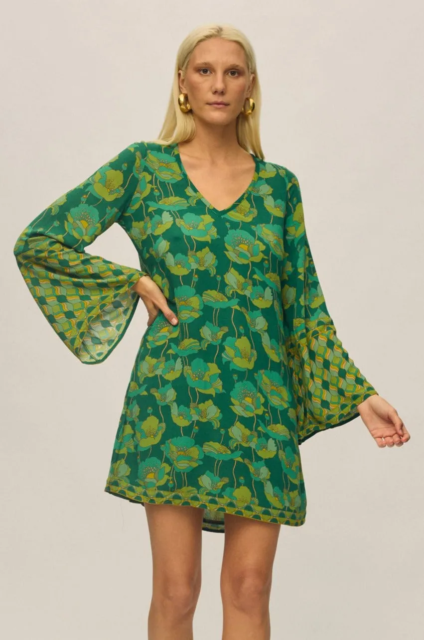 Mazzy Mini Dress - Evergreen