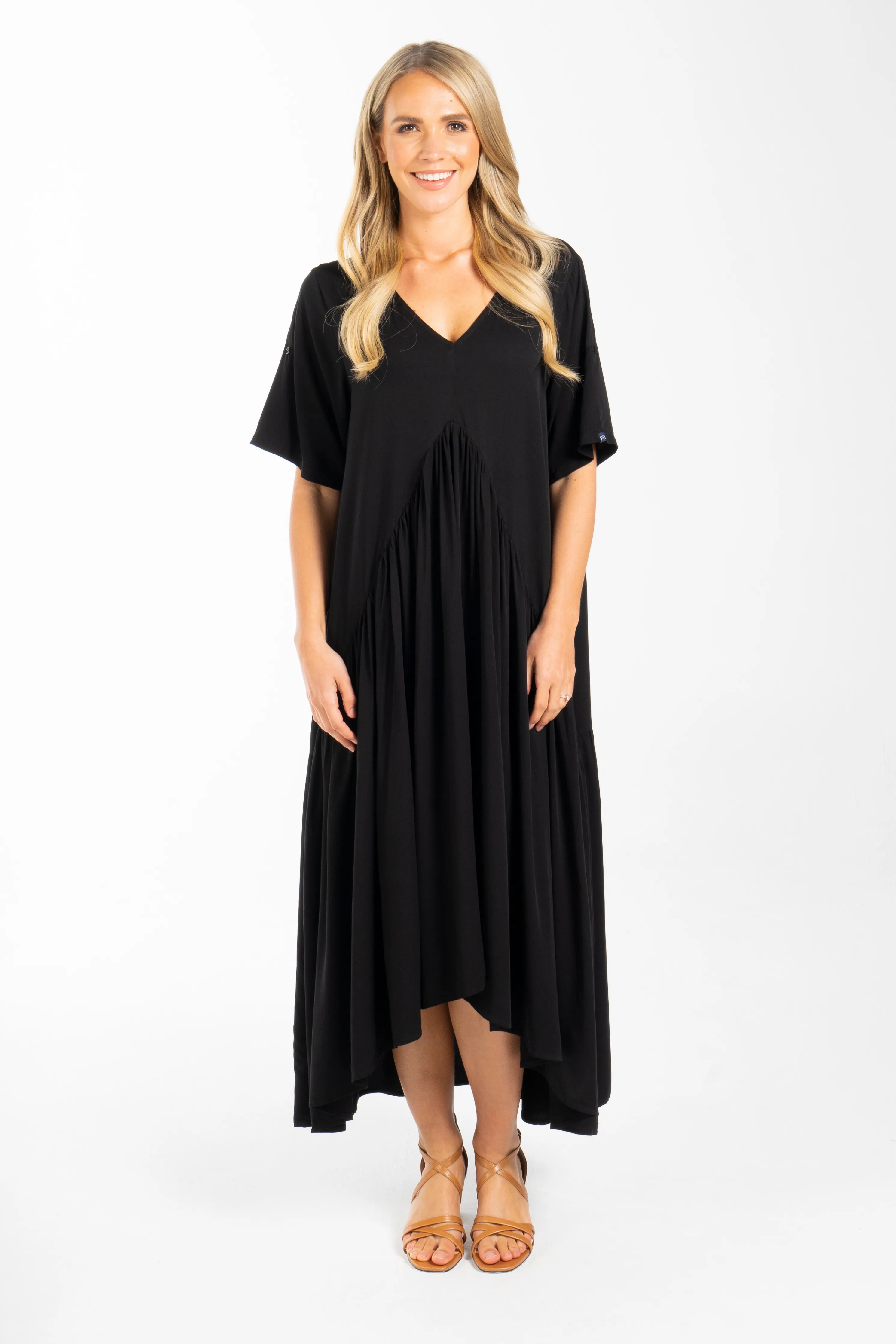 Peak Maxi Dress in Black