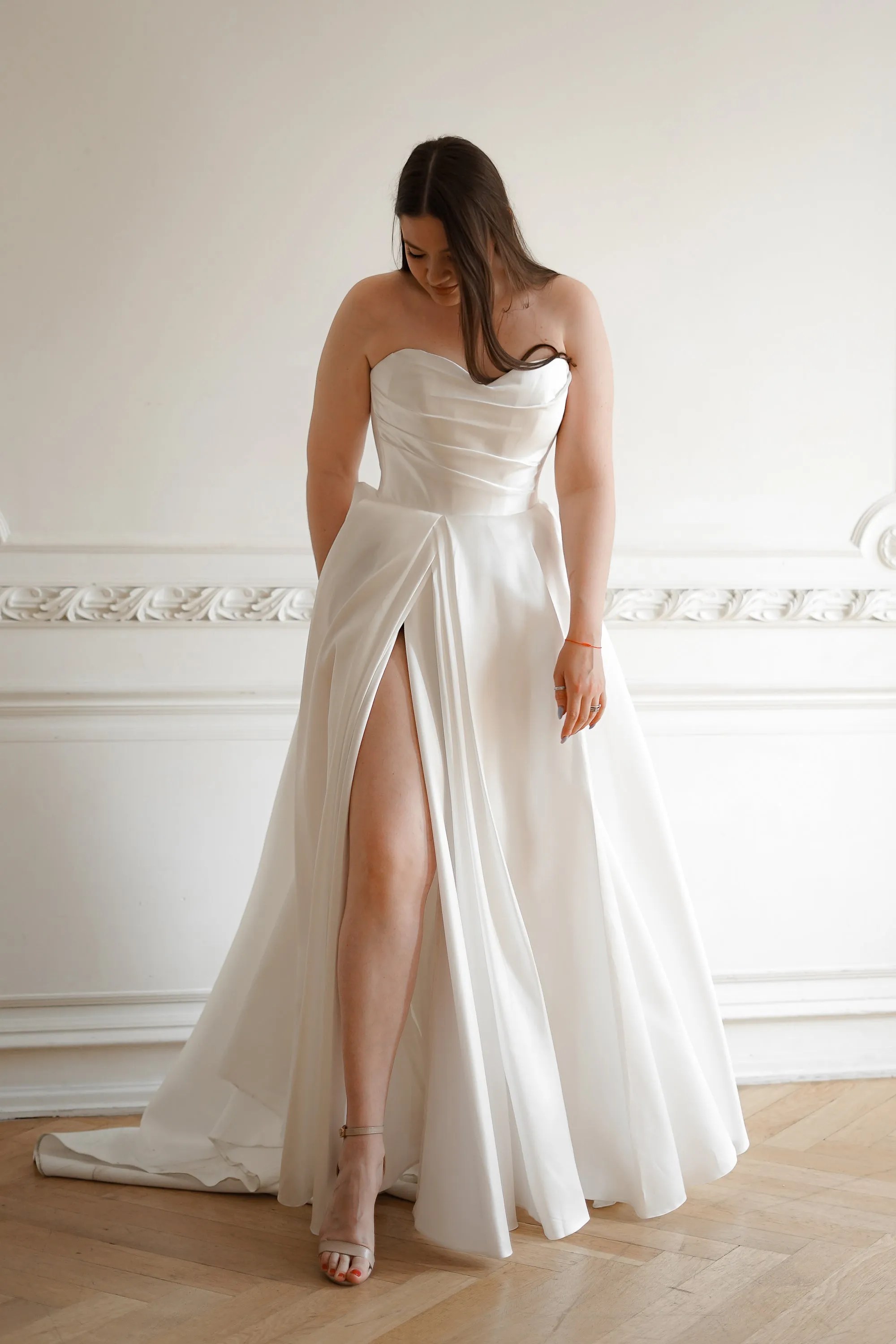 Plus Size Mikado Wedding Dress Chloe