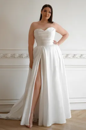 Plus Size Mikado Wedding Dress Chloe