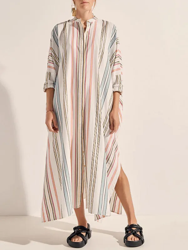 Pollux Maxi Dress in Byron Stripe