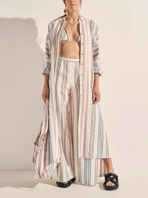 Pollux Maxi Dress in Byron Stripe