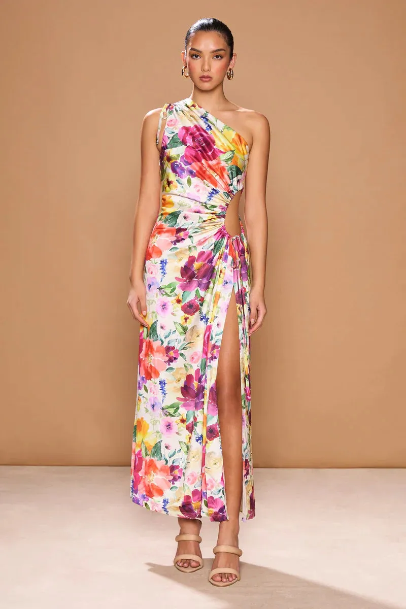 Sonya Moda Nour Midi Dress - Watercolour Print