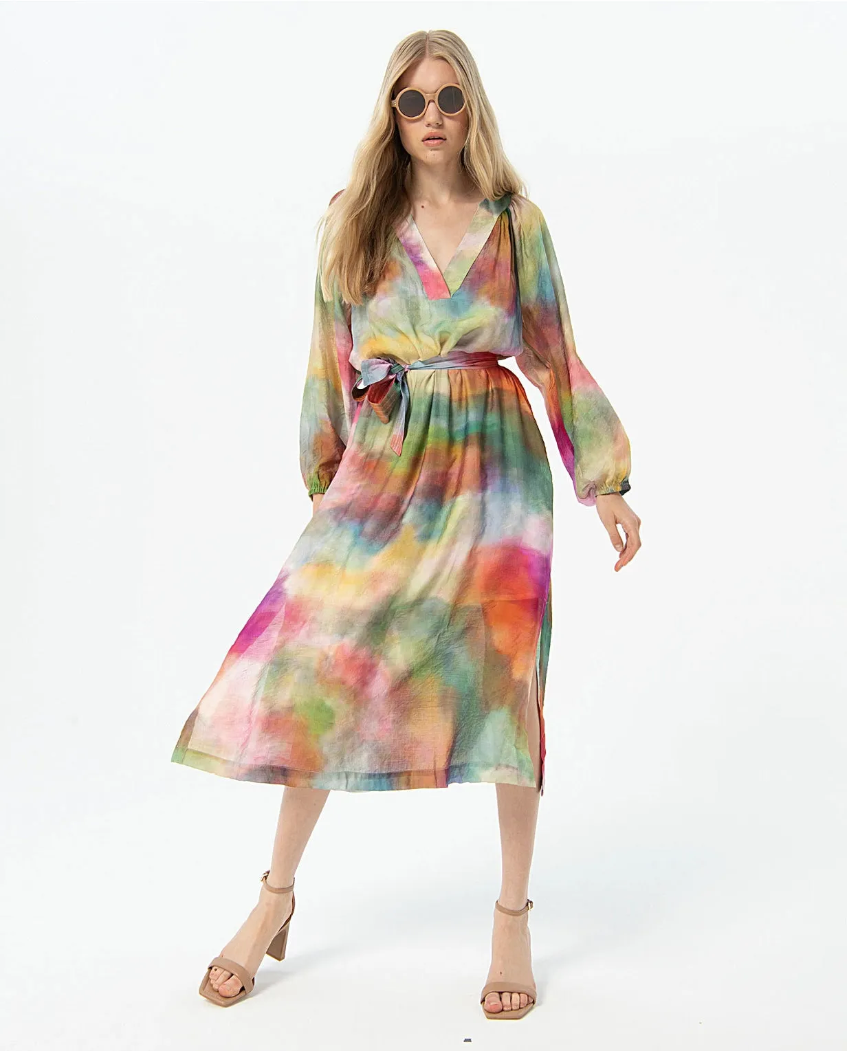 Splash of Colors Midi Dress