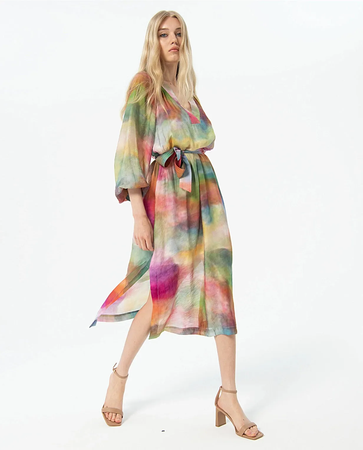 Splash of Colors Midi Dress