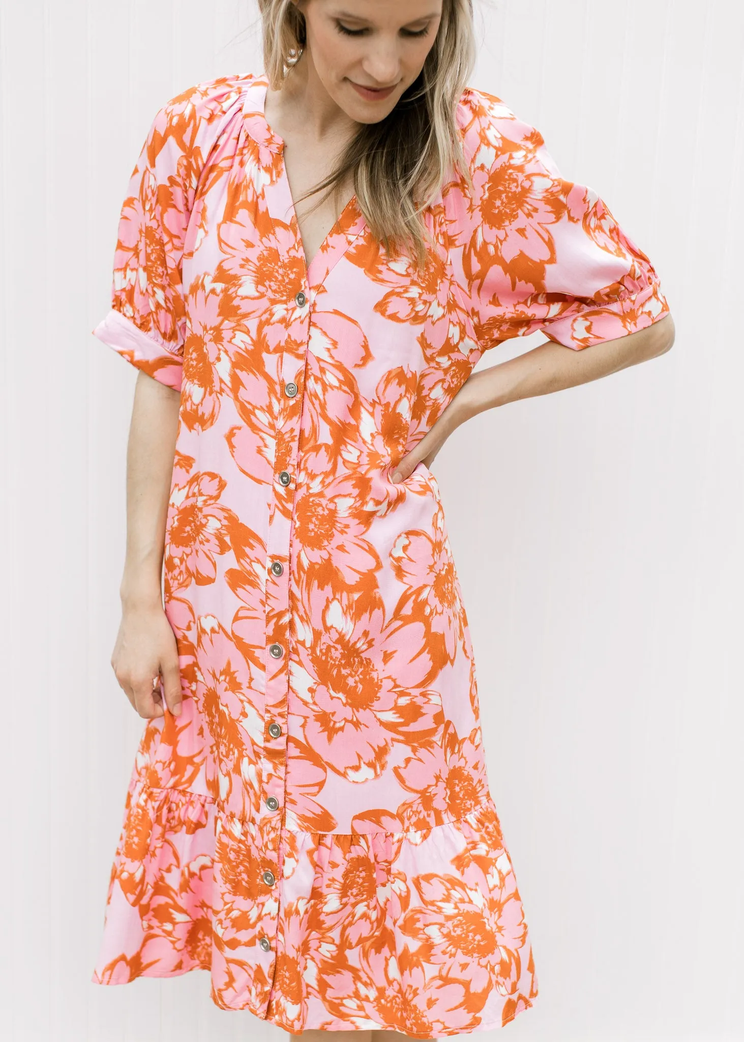 Spring Blooms Patterned Dress