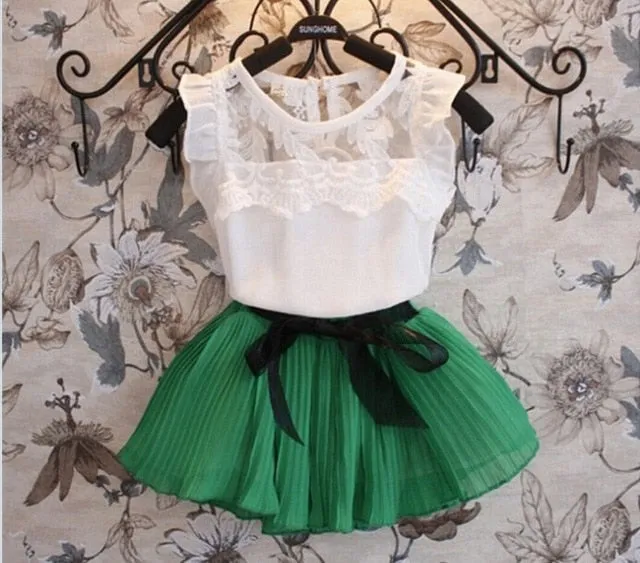 Sweet Princess Dress Tops Set