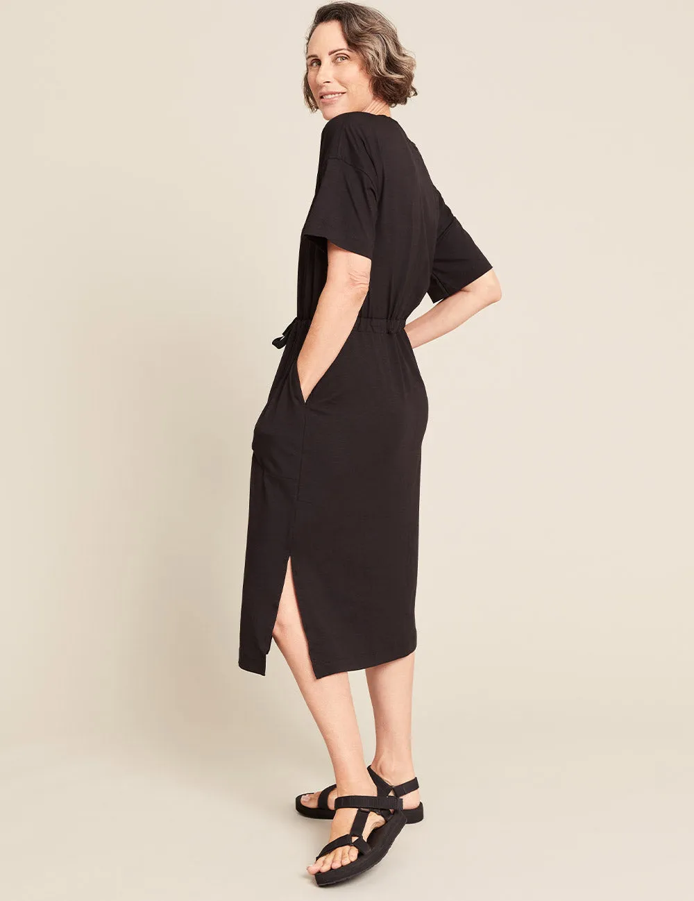 T-Shirt Tie Dress - Black