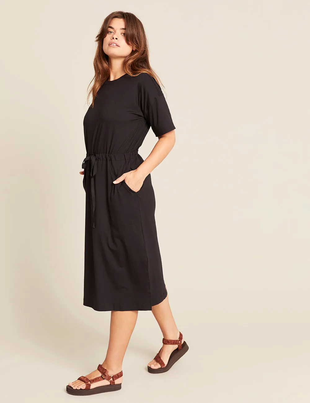 T-Shirt Tie Dress - Black