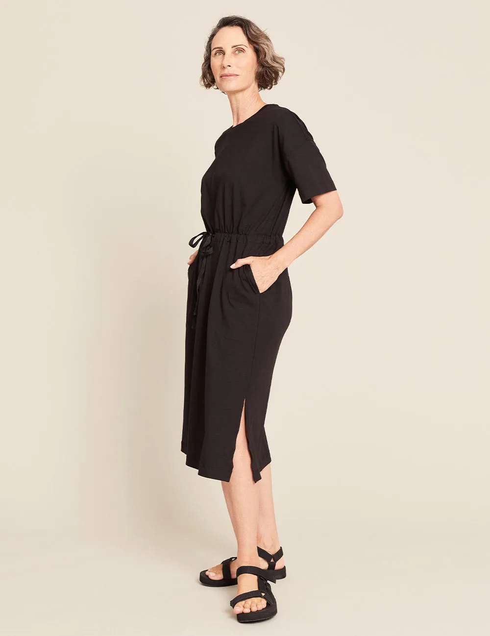 T-Shirt Tie Dress - Black